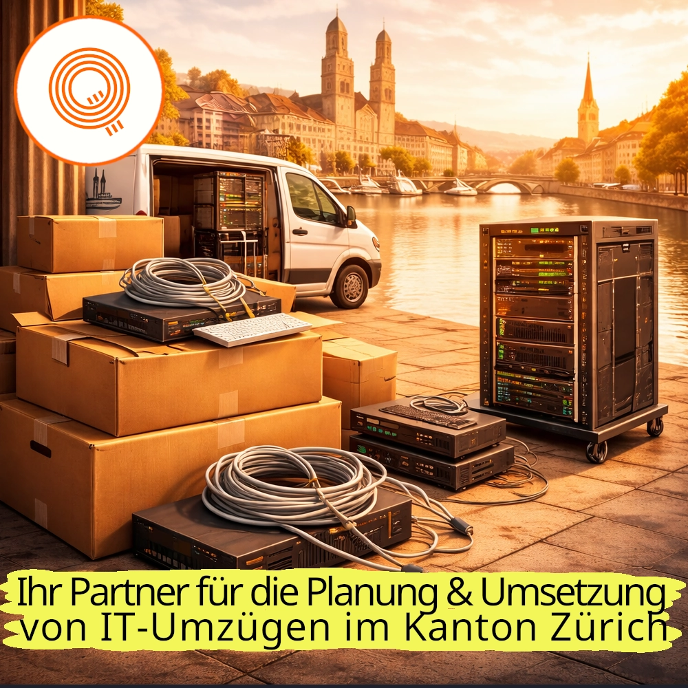 IT Umzug im Kanton Zürich – Server, Netzwerk und Arbeitsplätze werden professionell umgezogen