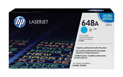 HP, Toner Nr. 648A (CE261A) Cyan