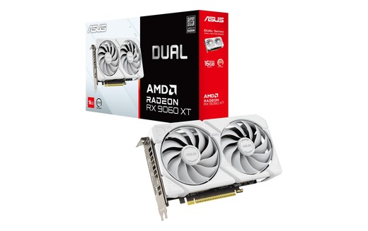 ASUS Dual Radeon RX 9060 XT WH 16G ASUS Dual Radeon RX 9060 XT WH 16G