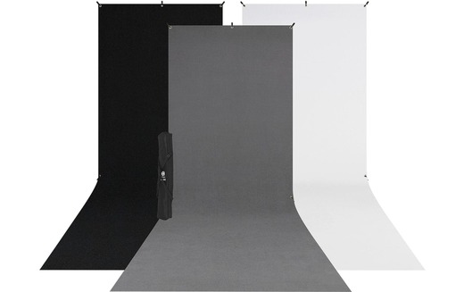 Westcott X-Drop 3-Pack Sweep Backdrop Kit